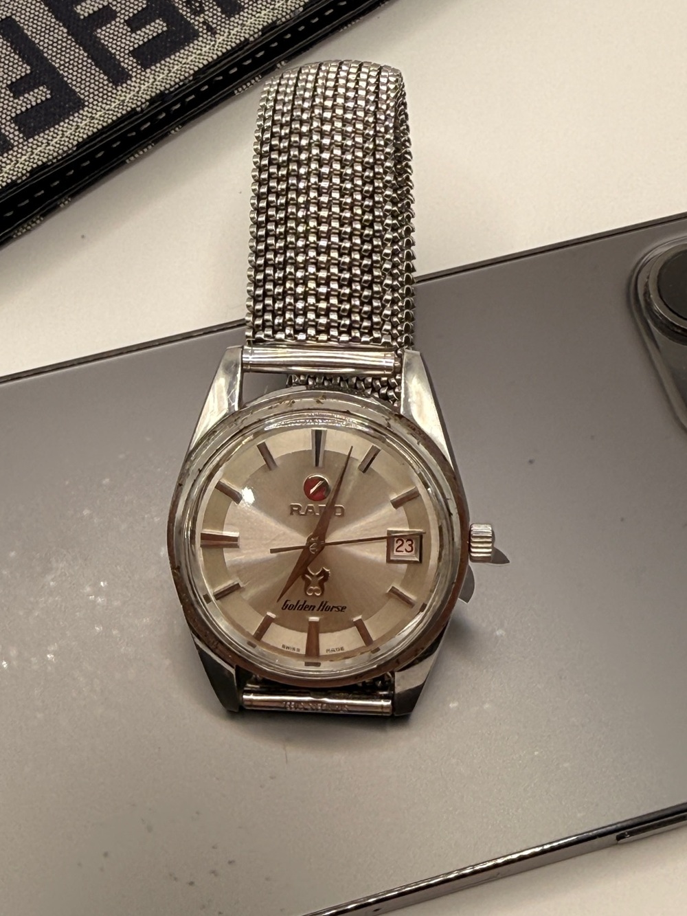 Rado Silver Dial Men's Watch with Mesh Bracelet